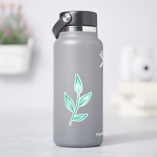 可愛い花柄の背景 シール (HydroFlask)