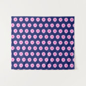 可愛い花柄の背景 タペストリー (正面(横))