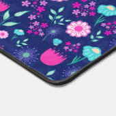 可愛い花柄の背景 デスクマット (コーナー)