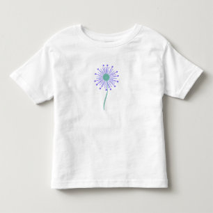 可愛い花柄の背景 トドラーTシャツ