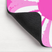 可愛い花柄の背景 マウスパッド (コーナー)