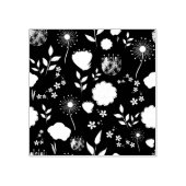 可愛い花柄の背景 ラバースタンプ (インプリント)