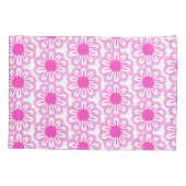 可愛い花柄の背景 枕カバー (裏面-左)