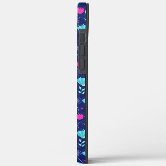 可愛い花柄の背景 Case-Mate iPhoneケース (裏面 / 左)