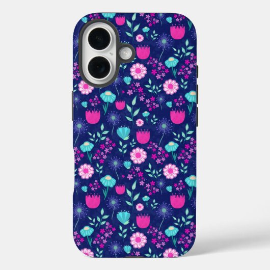 可愛い花柄の背景 Case-Mate iPhoneケース (裏面)