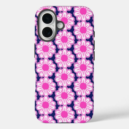 可愛い花柄の背景 Case-Mate iPhoneケース (裏面)