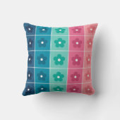 可愛い花柄 クッション (裏面)