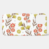 可愛い花柄、シームレスな背景。 Case-Mate iPhoneケース (裏面 (横))