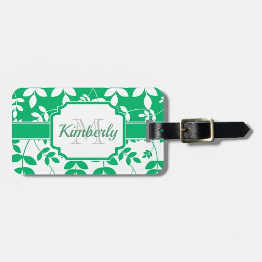 可愛い花柄 ラゲッジタグ (正面横)