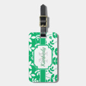 可愛い花柄 ラゲッジタグ (正面縦)