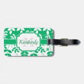 可愛い花柄 ラゲッジタグ (裏面横)