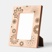 可愛い花柄 レーザー彫刻フレーム (左)