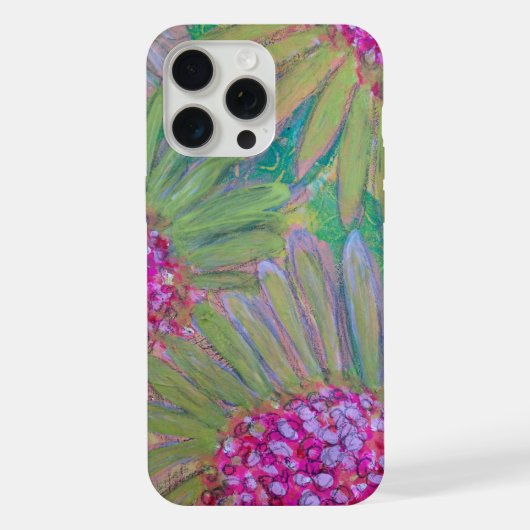 可愛い花柄 iPhoneケース (裏面)