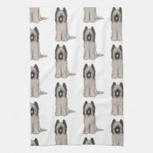 可愛い花模様 キッチンタオル (縦)