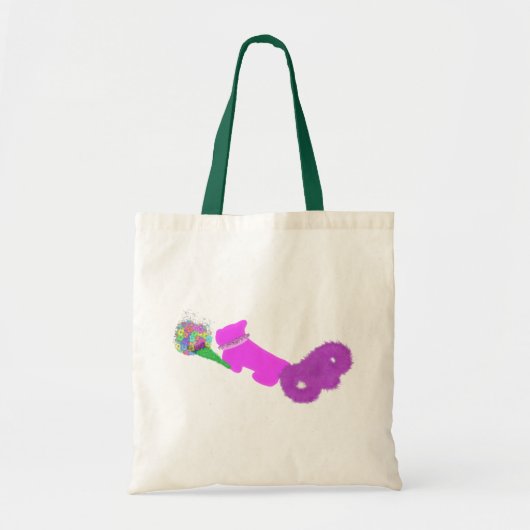 可愛い花犬 トートバッグ (正面)