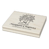 可愛い花瓶カスタムの手作り愛と大 ラバースタンプ (スタンプ)