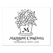 可愛い花瓶カスタムの手作り愛と大 ラバースタンプ (インプリント)