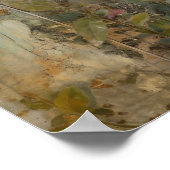 可愛い花襟 ポスター (角)