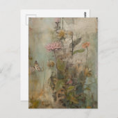 可愛い花襟 ポストカード (正面/裏面)