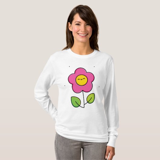 可愛い花 Tシャツ (正面フル)