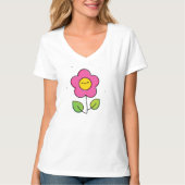 可愛い花 Tシャツ (正面)