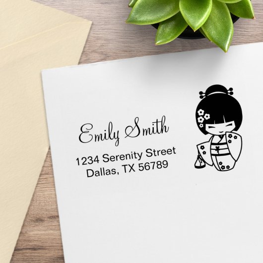 可愛い芸者ガールアドレス ラバースタンプ