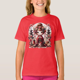 可愛い芸者シーン Tシャツ