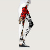 可愛い英語ブルドッグクリスマスレッドプリドヘッドバンドとG レギンス (右)