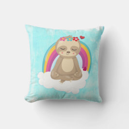 可愛い茶色のめい想ナマケモノ クッション