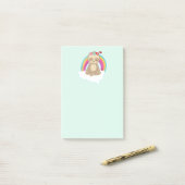 可愛い茶色のめい想ナマケモノ ポストイット (デスク上)