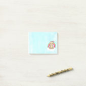 可愛い茶色のめい想ナマケモノ ポストイット (デスク上)