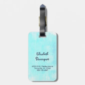 可愛い茶色のめい想ナマケモノ ラゲッジタグ (裏面縦)