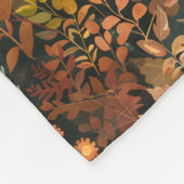 可愛い茶色のデアーズパターン フリースブランケット (角)