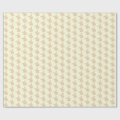 可愛い茶色のバニーウサギ – 黄色に透明。 ラッピングペーパー (フラット)