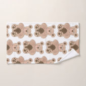 可愛い茶色のプラッシュおもちゃテディベアぬいぐるみ バスタオルセット (ハンドタオル)