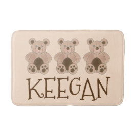 可愛い茶色のプラッシュおもちゃテディベアぬいぐるみ バスマット