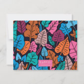 可愛い茶色のヘアレディーカートゥーン ノートカード (裏面)