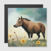 可愛い茶色のポニーフローラ畑 (正面/裏面)