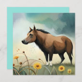 可愛い茶色のポニーフローラ畑 (正面/裏面)