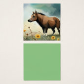 可愛い茶色のポニーフローラ畑 (正面&裏面)