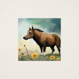 可愛い茶色のポニーフローラ畑