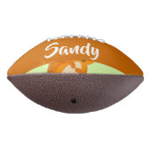 可愛い茶色のリス柄 アメリカンフットボール (回転270)