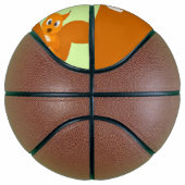 可愛い茶色のリス柄 バスケットボール (右)