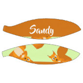 可愛い茶色のリス柄 バスケットボール (パネル)