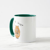 可愛い茶色の猫 マグカップ (正面左)