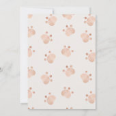 可愛い茶色の私たちは赤ちゃんシャワーを待つことができる サンキューカード (裏面)