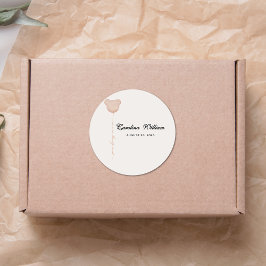 可愛い茶色の私たちは赤ちゃんシャワーを待つことができる ラウンドシール