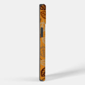 可愛い茶色葉の柄 Case-Mate iPhoneケース (裏面 / 右)