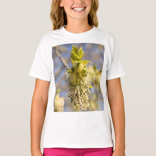可愛い葉春写真 Tシャツ (正面)