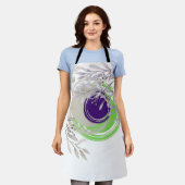 可愛い葉 エプロン (着用した状態)